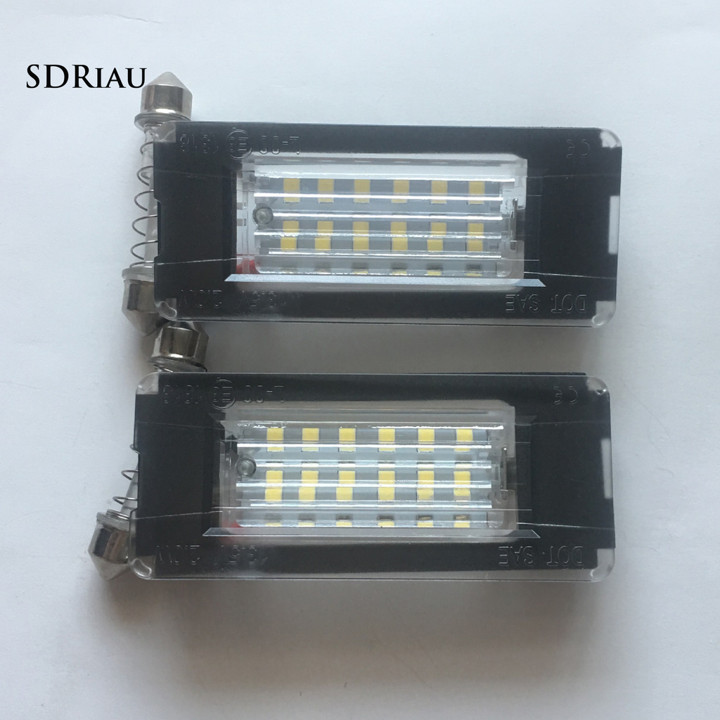 Set 2 Đèn Biển Số 6500k Dc12V Cho Mini Cooper R56 R57 R58 R59