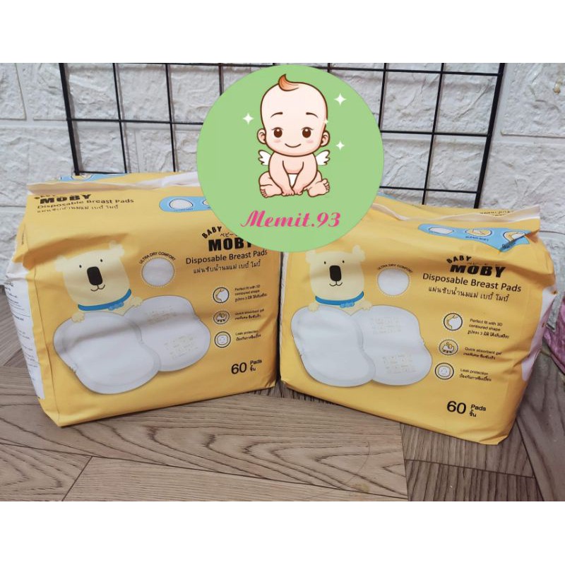 Miếng thấm sữa moby ( 60 miếng )