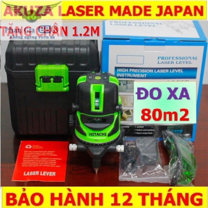 [SIÊU SALE]  Máy Cân Mực Bắn LAZE HITACHI Laser 5 Tia xanh (Tặng kèm chân 1,2m)