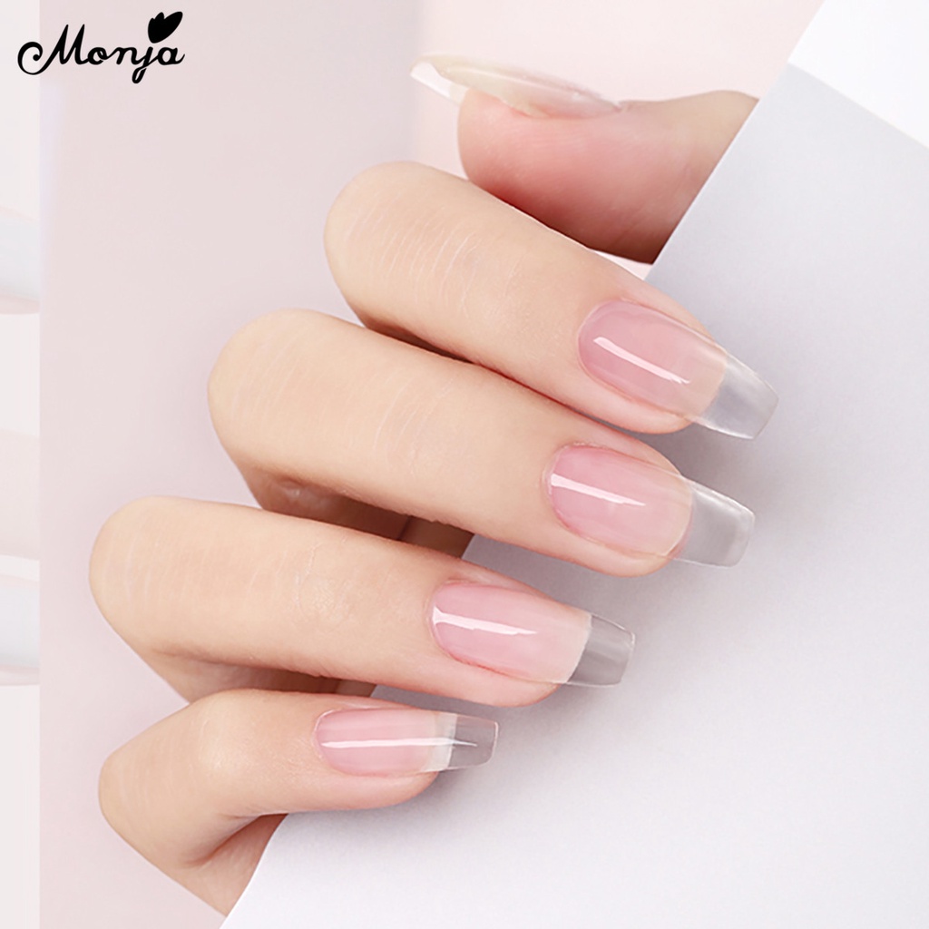 Gel đắp nối dài móng tay MONJA nhanh chóng nhiều màu sắc tùy chọn 15ml