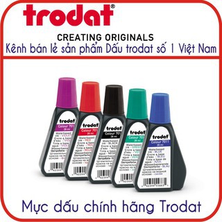 Mực Dấu Trodat Chính Hãng Mã Số 7011 Dung Tích 28ml Nhanh Khô Chống Nước