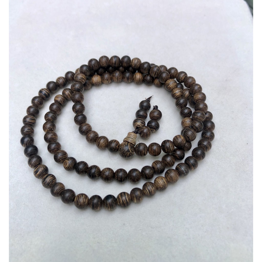 Vòng trầm sánh chìm 108 hạt 6mm HANMYNGHE