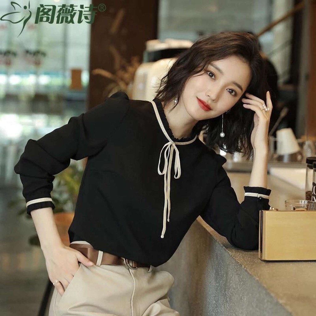 Áo Sơ Mi Kiểu Cổ Thắt Nơ