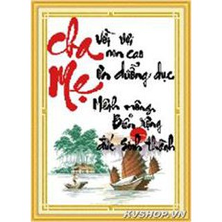 Tranh thêu cha mẹ - dlh - 222874