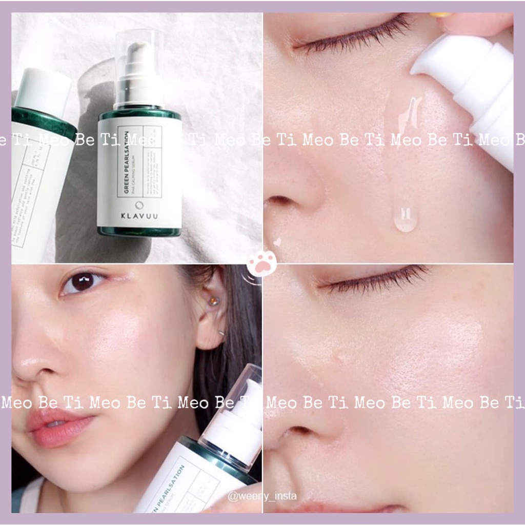 Tinh chất làm dịu da dành cho da mụn klavuu green pearlsation pha calming serum