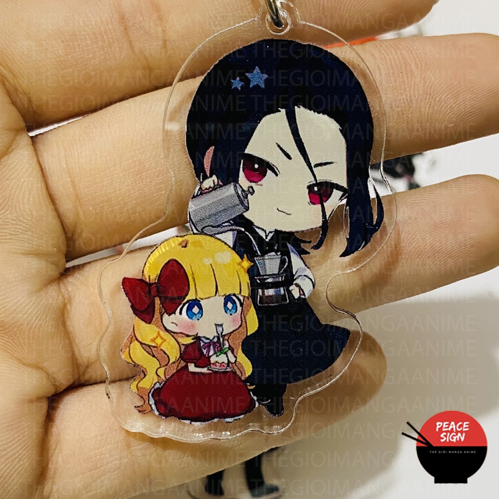 (Mica trong Acrylic) &lt;br&gt;Móc khóa BUNGOU STRAY DOGS ver PHỤC VỤ Văn Hào Lưu Lạc anime chibi