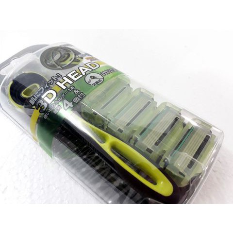 Kết quả hình ảnh cho Set dao cạo 5 lưỡi kép Xfit KAI (1 thân, 4 lưỡi thay thế) - hộp dài"