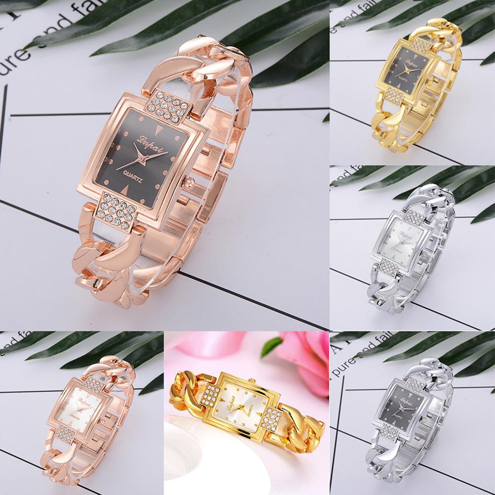Gift ✯ Women Luxury Gold Stainless Steel Analog Quartz Watch Bracelet Wristwatch ♥
