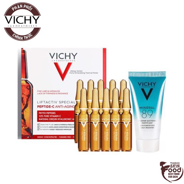 Bộ Dưỡng Chất Peptide C Cô Đặc Vichy Liftactiv Và Dưỡng Chất Khoáng Vichy Mineral 89 Serum