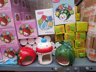 Nhà sứ làm mát hamster (bình sữa, dâu tây, dưa hấu)