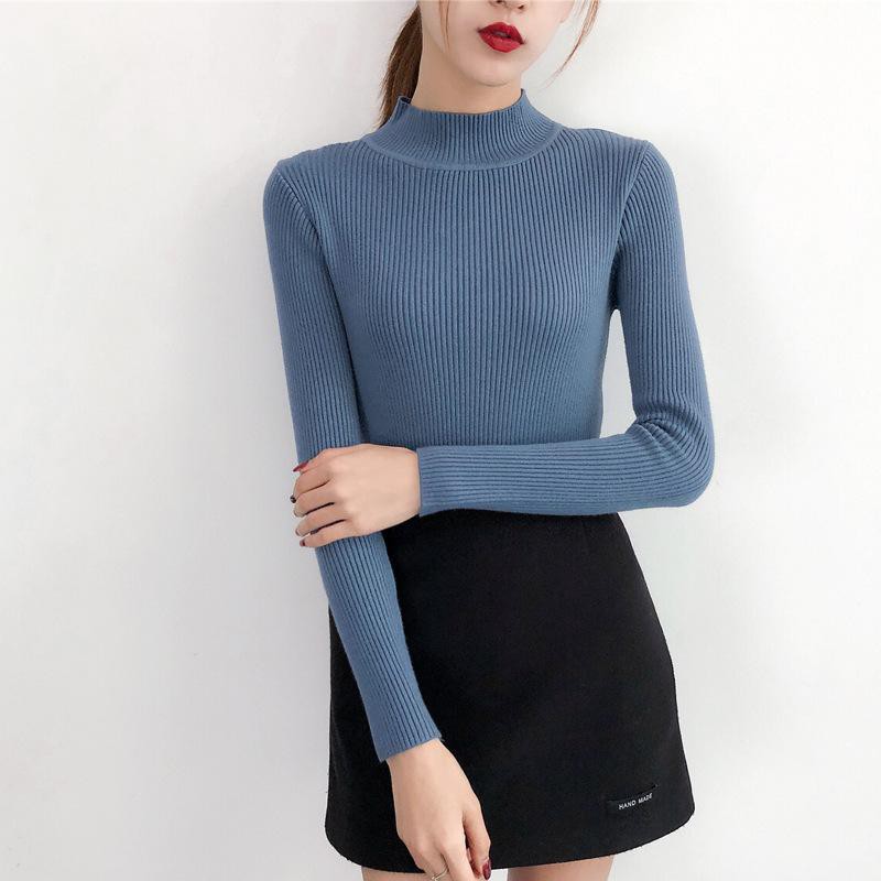 Áo len kín cổ basic chất siêu mịn , cổ 3 phân