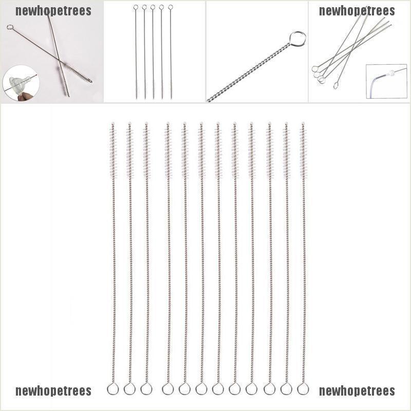 Set 2 Ống Hút Bằng Thép Không Gỉ 17cm Kèm Cọ Vệ Sinh