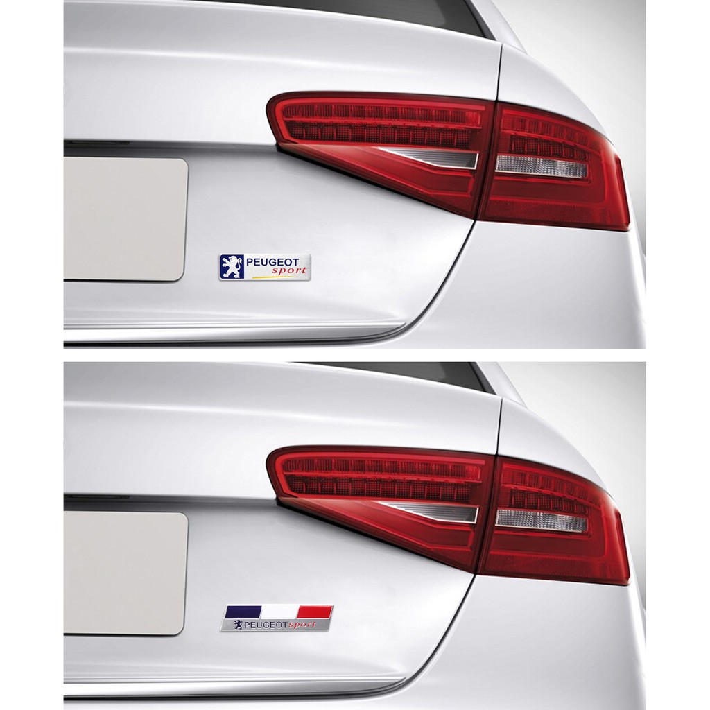 Miếng dán kim loại trang trí thân xe hơi Peugeot 5008 4008 308 208