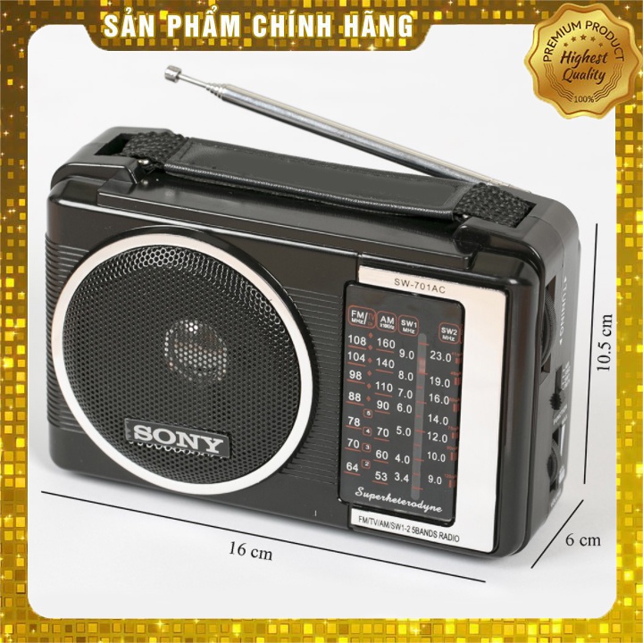 [Mã ELHACE giảm 4% đơn 300K] Đài Radio SW-701 âm thanh cực hay dành cho người già ( tặng kèm dây sạc )