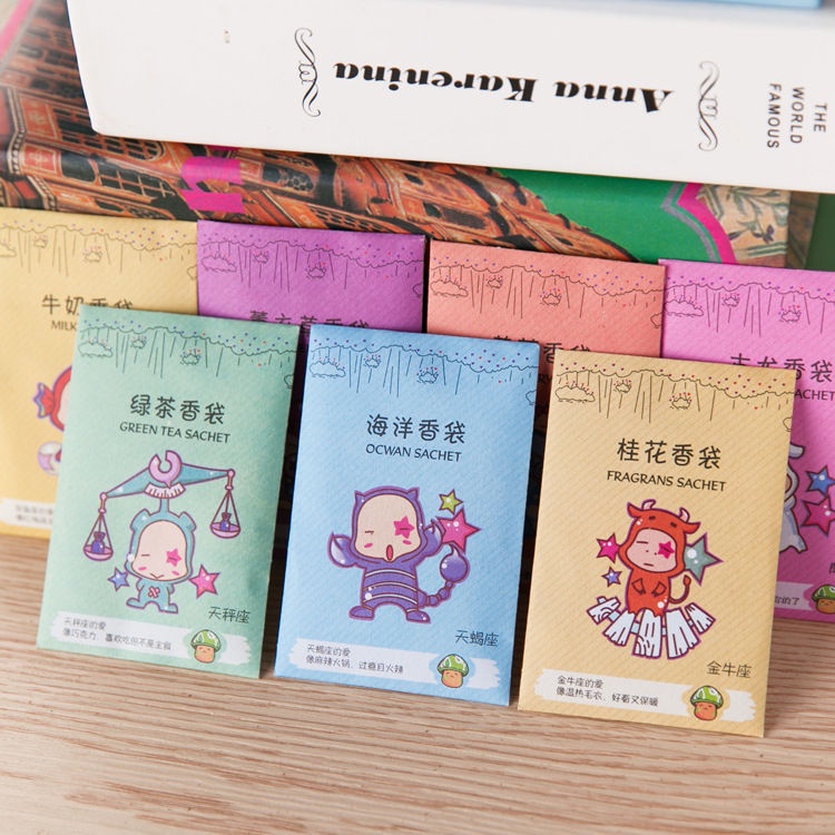 Túi thơm mini 12 cung hoàng đạo để tủ quần áo tủ giày