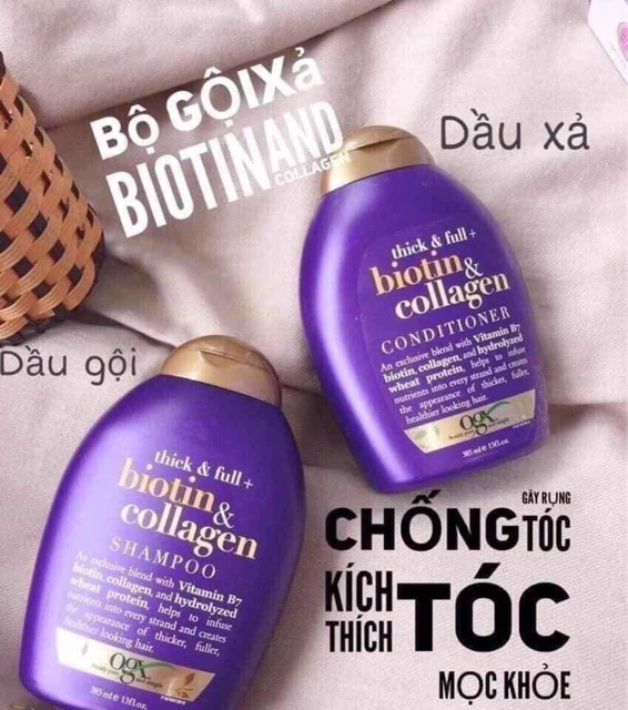 Dầu gội đầu OGX Thick & full + biotin & collagen 385ml