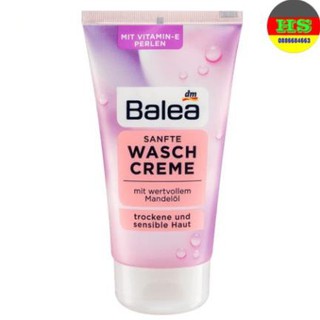 Sữa rửa mặt Balea Sanfte Waschcreme cho da khô và nhạy cảm, xách tay Đức CHUẨN