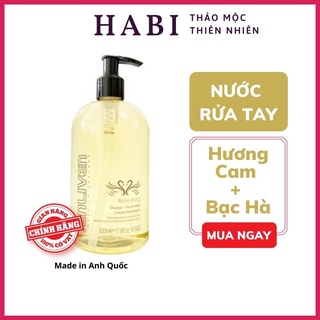 Nước rửa tay cao cấp Enliven hương cam và bạc hà tươi chai 500ml