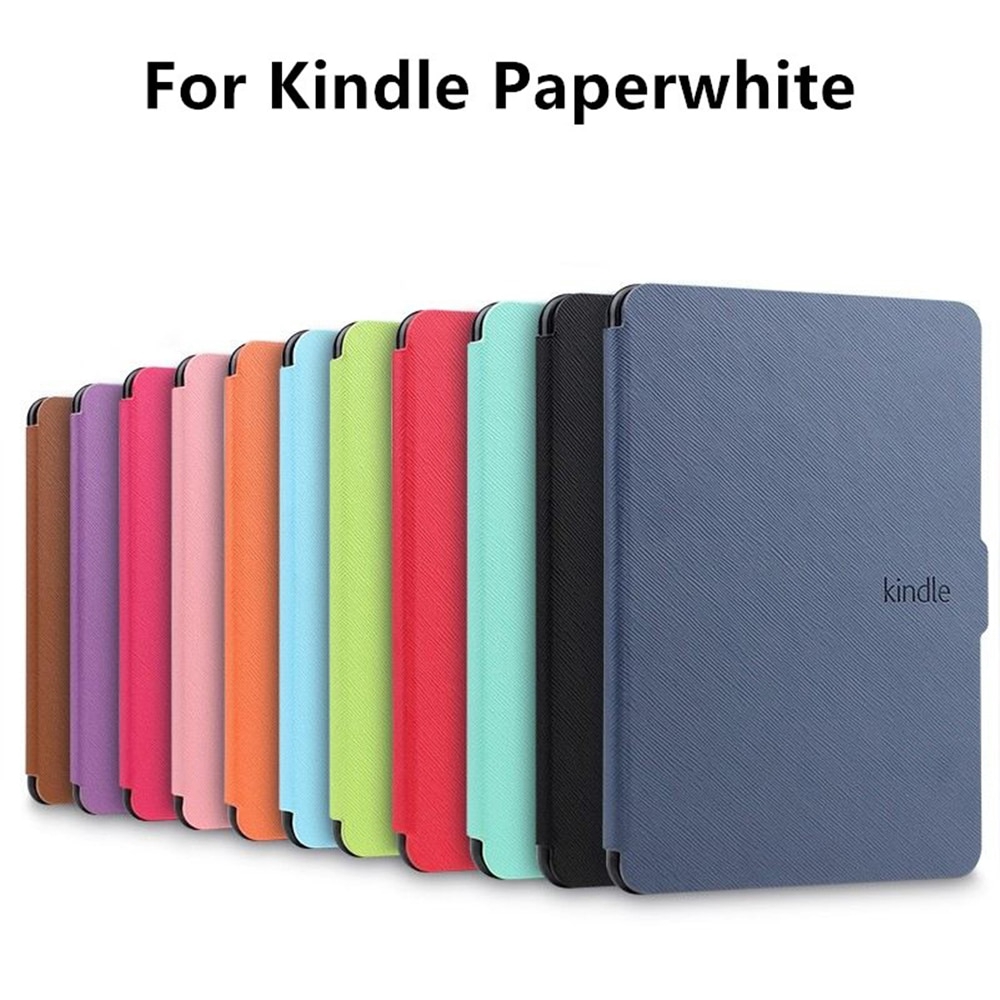 Bao da máy tính bảng chất liệu PU siêu mỏng hút nam châm cho Amazon Kindle Paperwhite 1/2/3