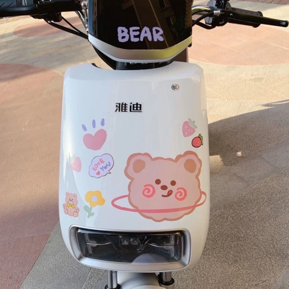 Miếng Dán Trang Trí Hành Lý/Xe Hơi Điện Chống Thấm Nước Họa Tiết Hoạt Hình Dễ Thương m6q6