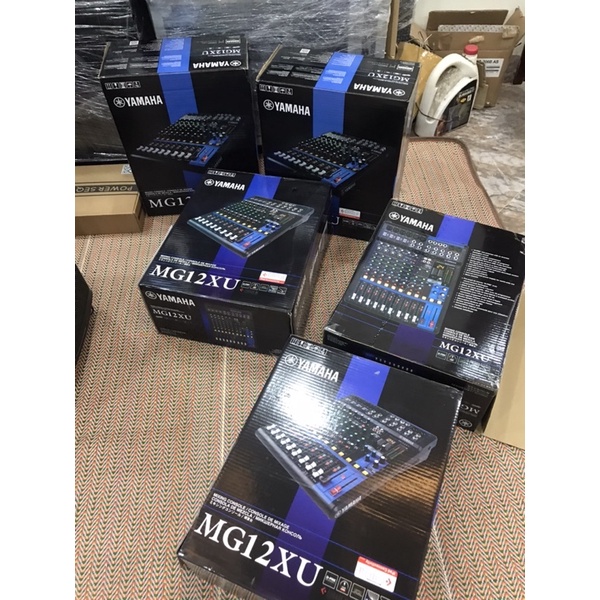 Mixer yamaha MG12XU hàng loại 1, Bộ trộn âm thanh yamaha mg12xu có đèn báo tín hiệu - Cổng USB thu âm