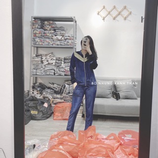 Bộ nhung xanh than