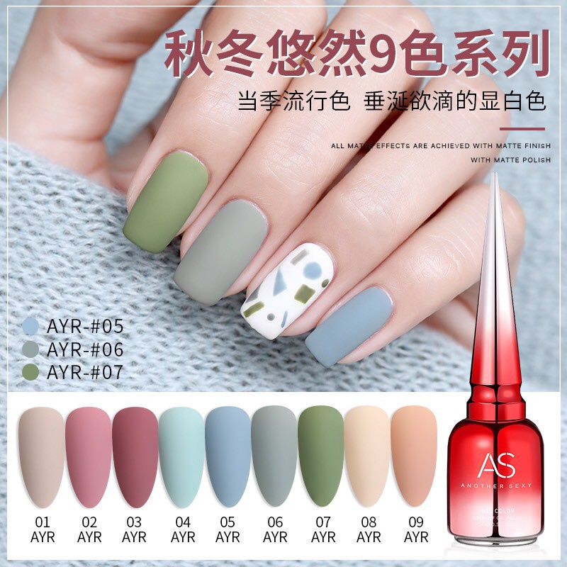 Sơn Gel AS vỏ đỏ Mã AYR ( Cam Kết Chính Hãng - làm khô sơn gel bằng máy hơ uvled )