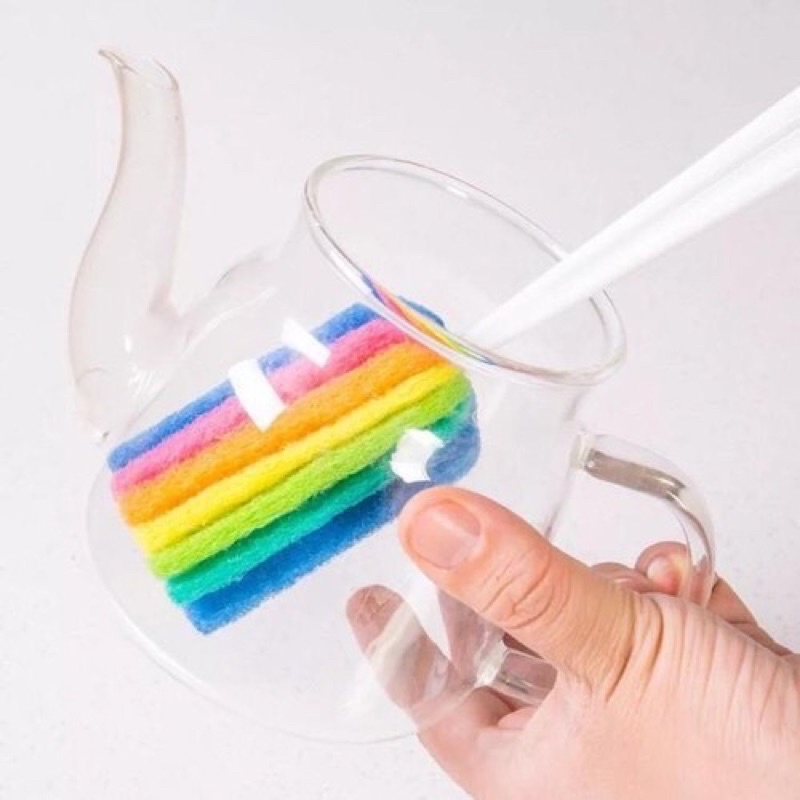 Cây Cọ Rửa Ly Có Móc Treo, Cây Rửa Ly 7 Màu Có Móc Treo
