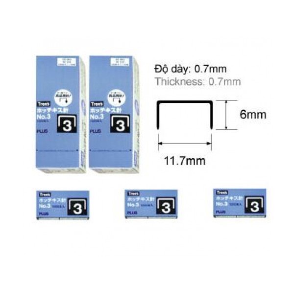 Đạn Ghim Số 3 Plus