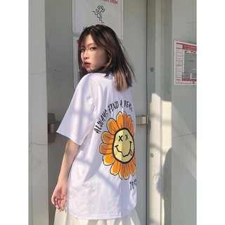 Áo thun unisex hoa cúc smile-one-a