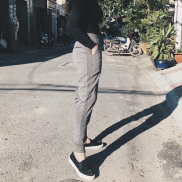 (Ảnh thật) Quần Jogger Kaki nữ AGE2X co giãn tốt, chất kaki cotton wash mềm xịn, siêu thấm, siêu bền bỉ, hàng vnxk | BigBuy360 - bigbuy360.vn