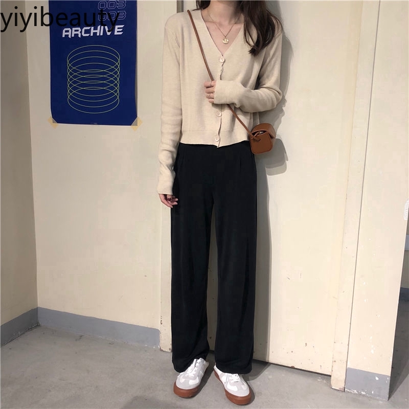 Áo Khoác Len Cardigan Tay Dài Dáng Rộng Thời Trang Mùa Xuân Cho Nữ | BigBuy360 - bigbuy360.vn