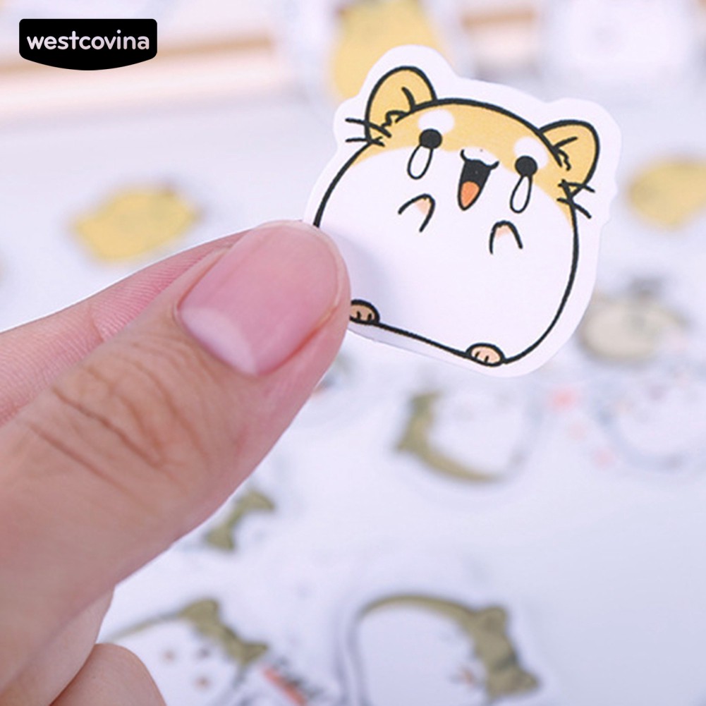 Bộ 40 Miếng Dán Trang Trí Hình Động Vật Đáng Yêu