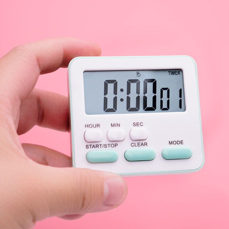 Đồng Hồ Hẹn Giờ Nấu Ăn Màn Hình LCD Cỡ Lớn Tiện Dụng Cho Nhà Bếp