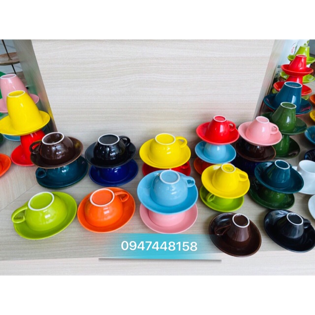 Bộ cốc capuchino màu xám ghi