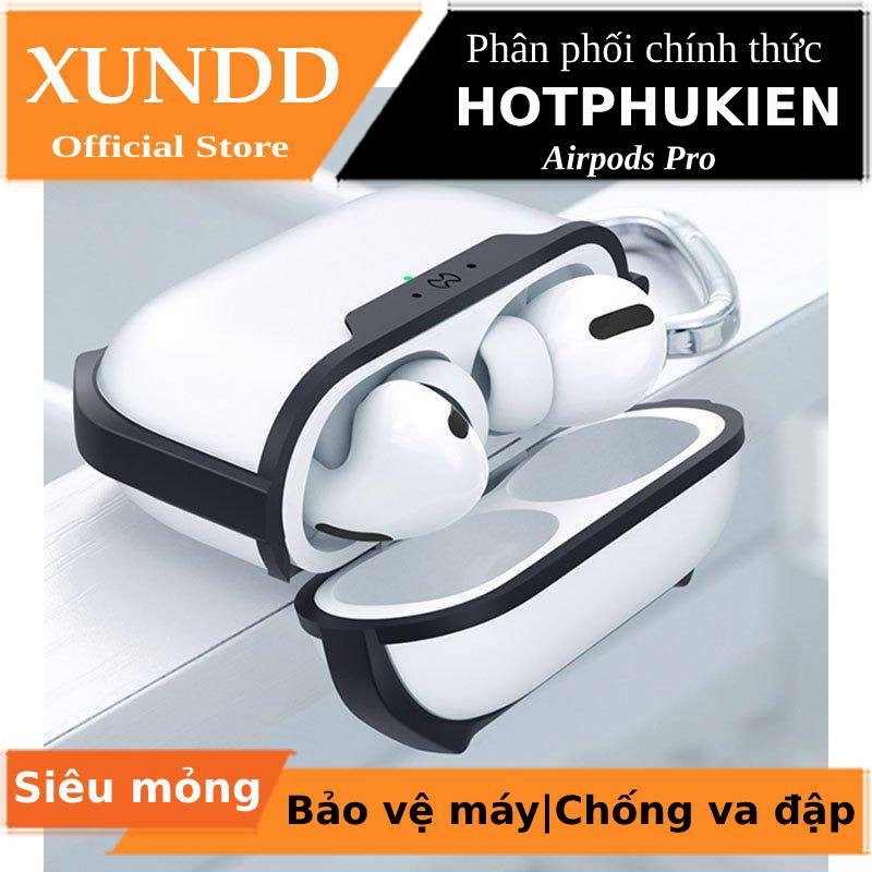 Bao case silicon chống sốc siêu mỏng cho tai nghe Apple Airpods Pro hiệu XUNDD Drop Resistant - Hàng chính hãng