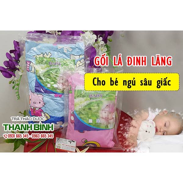 Combo 2 Gối Lá Đinh Lăng Cao Cấp - Cho Giấc Ngủ Của Bé