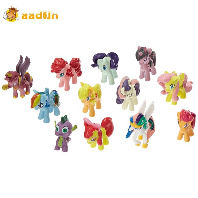 Bộ 12 Que Cắm Trang Trí Bánh Kem Hình Chú Ngựa Pony Đáng Yêu