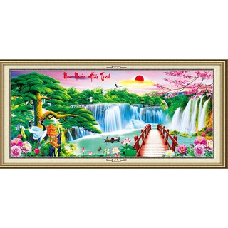 [SALE] Non nước hữu tình Tranh đính đá phong cảnh