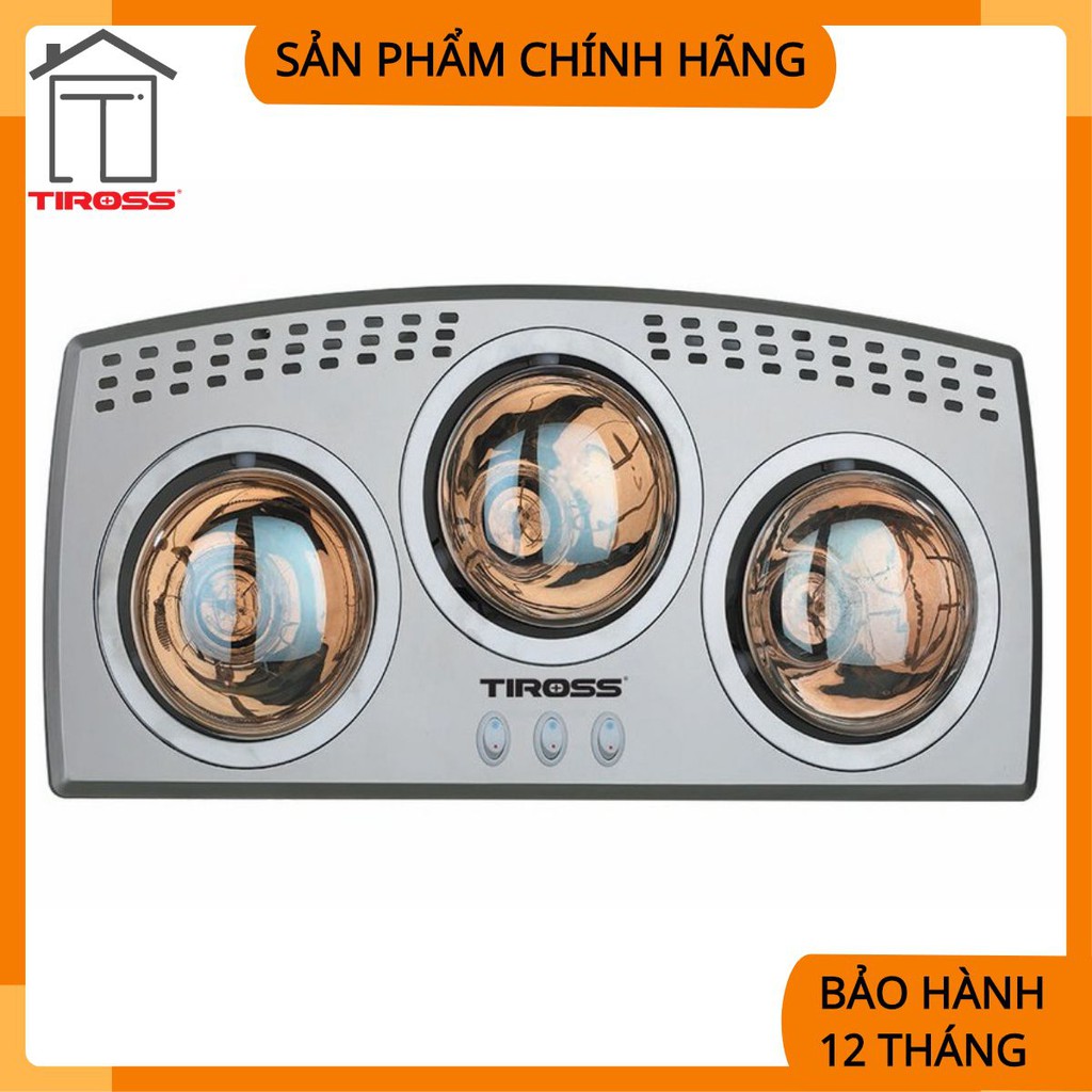 Đèn sưởi nhà tắm ba bóng tiross TS9292, 825W