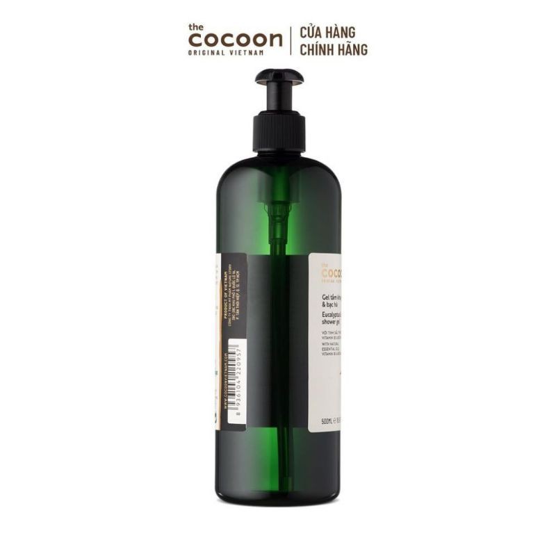Sữa Tắm Dạng Gel Khuynh Diệp & Bạc Hà Cocoon Eucalyptus & Mint Shower Gel - 500ml