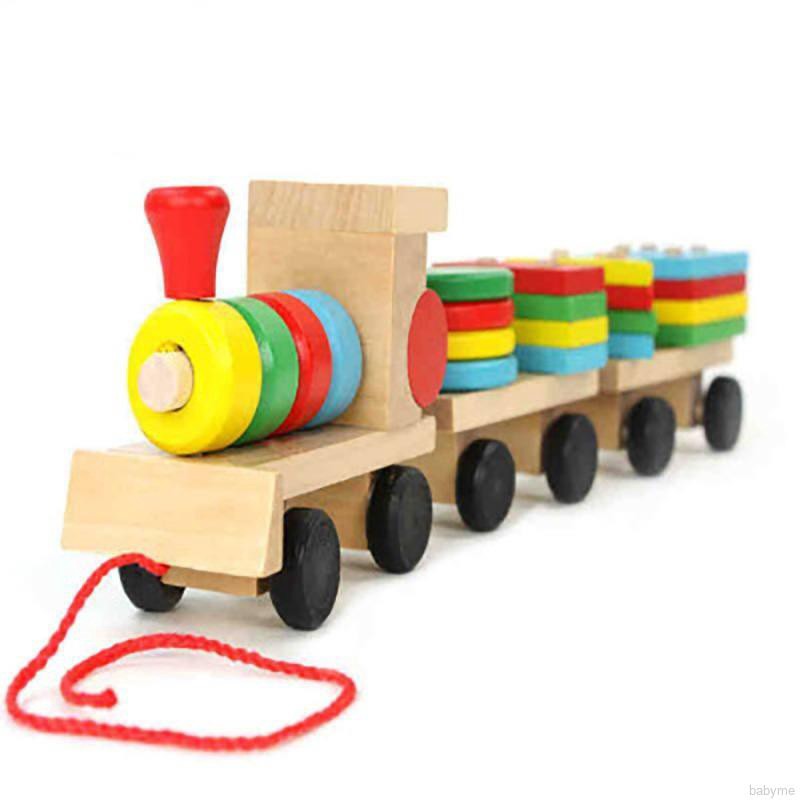 Bộ đồ chơi lắp ghép 3 món bằng gỗ cho bé