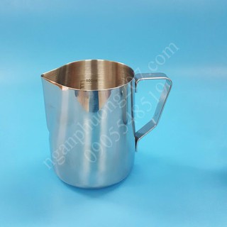 Ca đánh sữa inox có vạch chia 600ml inox