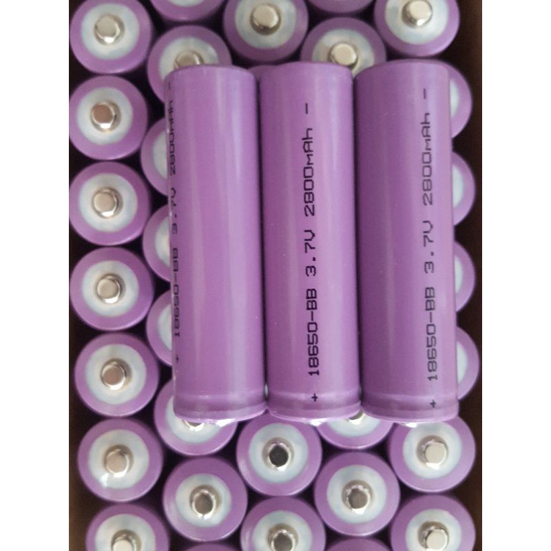 Pin sạc 18650 3.7V 2800mAh dùng cho khoan pin, quạt sạc, đèn sạc