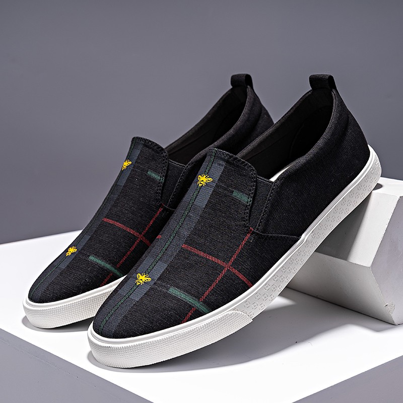 [XẢ KHO, LẺ SIZE] Giày lười nam - Slip on nam vải - Mã LY107 | BigBuy360 - bigbuy360.vn