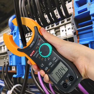 Đồng hồ kẹp kỹ thuật số njty 2000 vạn năng tự động với ncv kiểm tra điện áp ac / dc màn hình lcd đo điện trở
