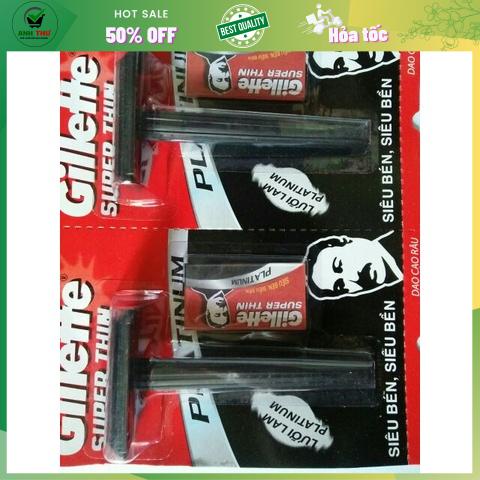 Dao cạo râu gillette màu đen kèm lưỡi lam  - Dao cạo râu gillette chất lượng tiện dụng