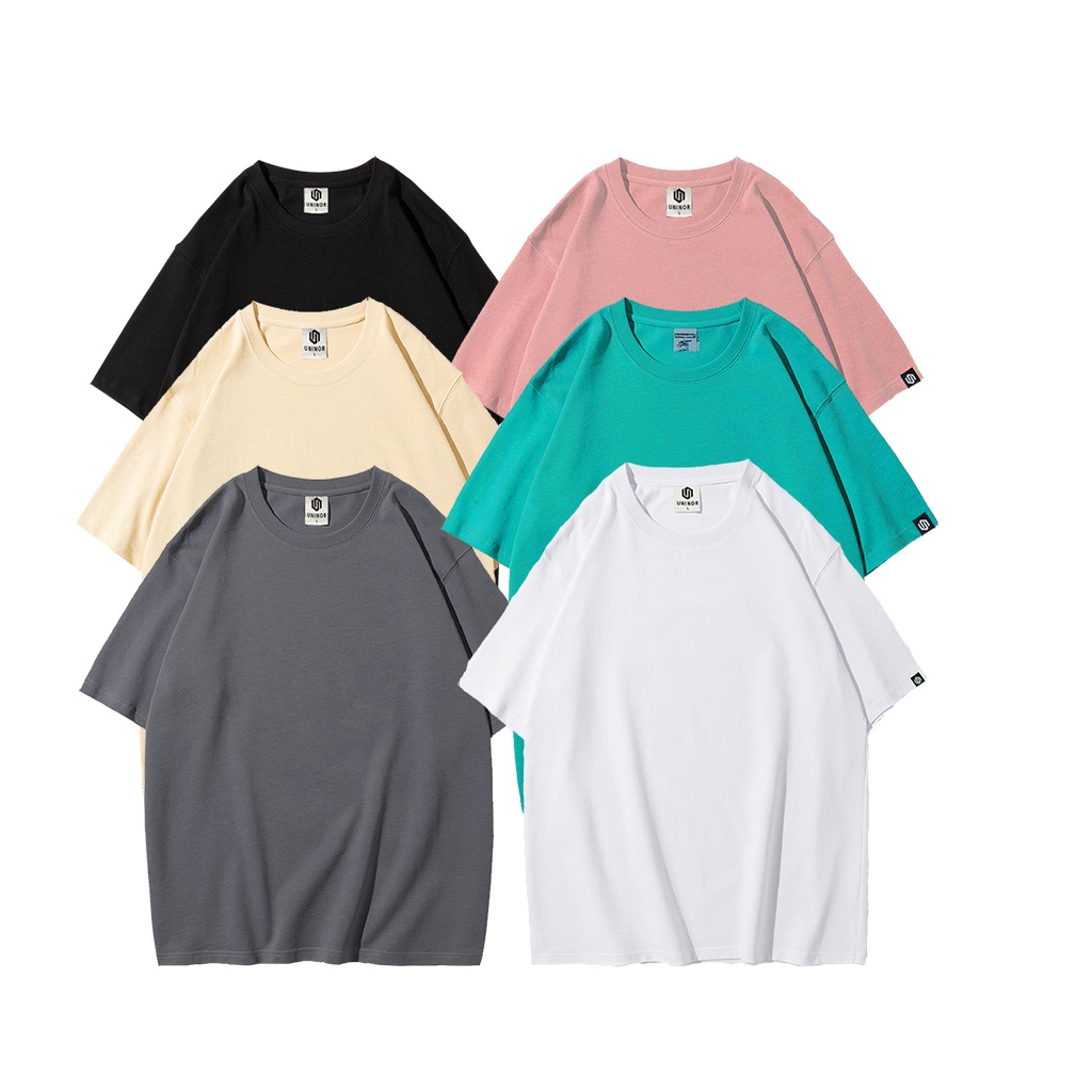 Áo thun trơn Basic Tee tay lỡ form rộng cotton T-shirt thời trang Uninor