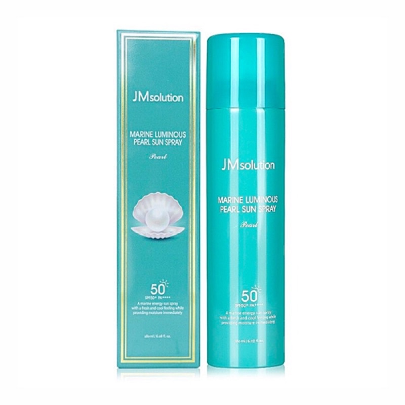 Xịt Chống Nắng JM Solution Marine Luminous SPF50 180ml – Màu Xanh