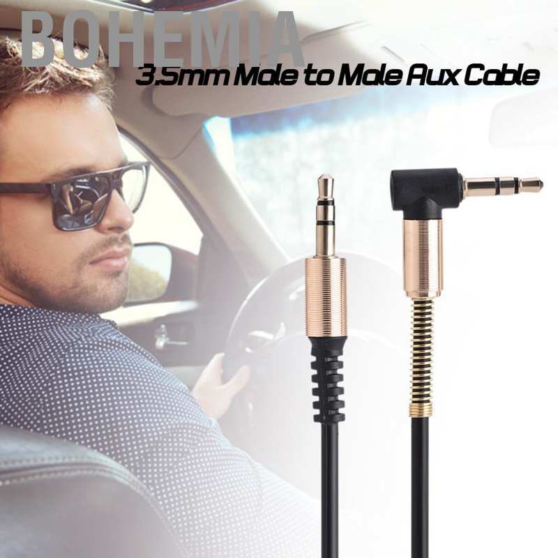 Bohemia 3.5mm Male to Plug AUX Cable 1M Stereo Audio Cord Headphone MP3 CD Player